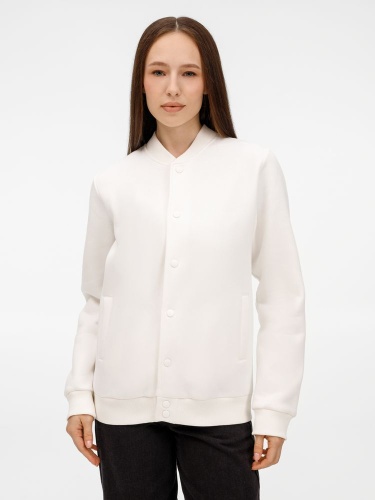 Бомбер унисекс AtmosWear, молочно-белый