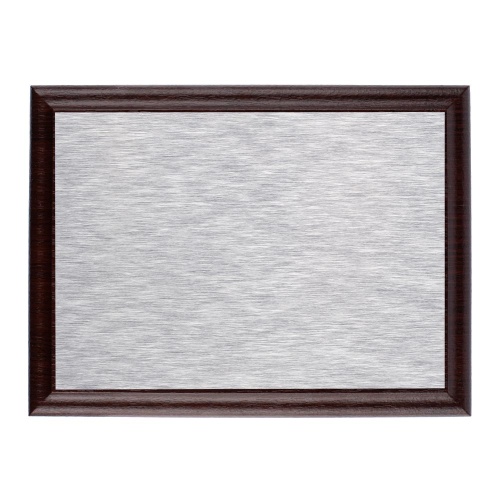 Плакетка Plaque, малая, вишня с серебристой пластиной Плакетка Plaque, малая, вишня с серебристой пластиной