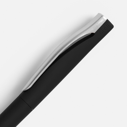 Ручка шариковая Pin Soft Touch, черная фото 4