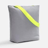 Шопер B5, серый с широкими желтыми ручками