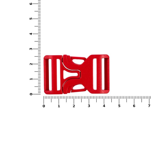 Застежка-пряжка Fibbia, красная фото 2