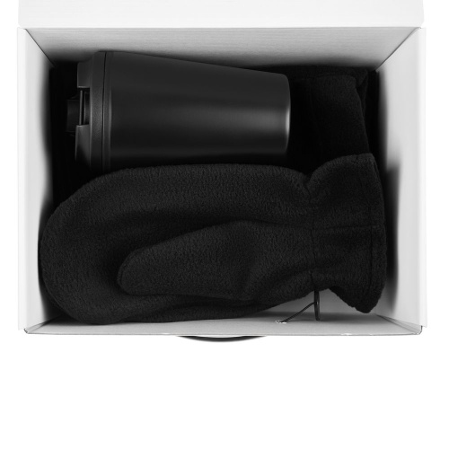 Набор Fleecy с термостаканом, черный фото 2 Набор Fleecy с термостаканом, черный фото 2