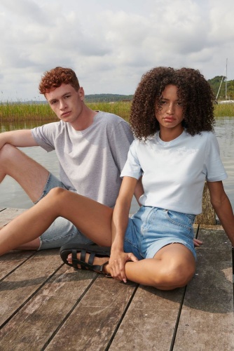 Футболка унисекс Tuner, светло-голубая фото 3 Футболка унисекс Tuner, светло-голубая фото 3