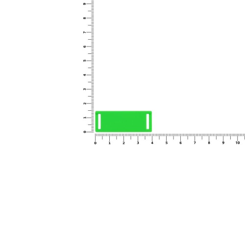 Лейбл из ПВХ Kova, зеленый неон фото 3