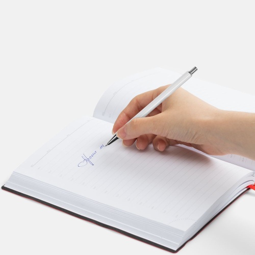 Ручка шариковая Slim Beam, белая фото 2 Ручка шариковая Slim Beam, белая фото 2