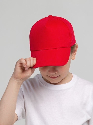 Бейсболка детская Standard Kids, красная фото 6