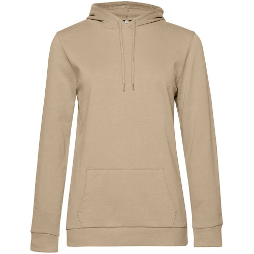 Толстовка с капюшоном женская Hoodie, бежевая фото 2