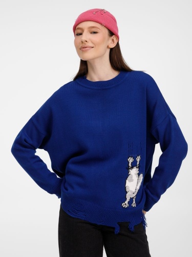 Джемпер Sharpick, темно-синий (кобальт) фото 2