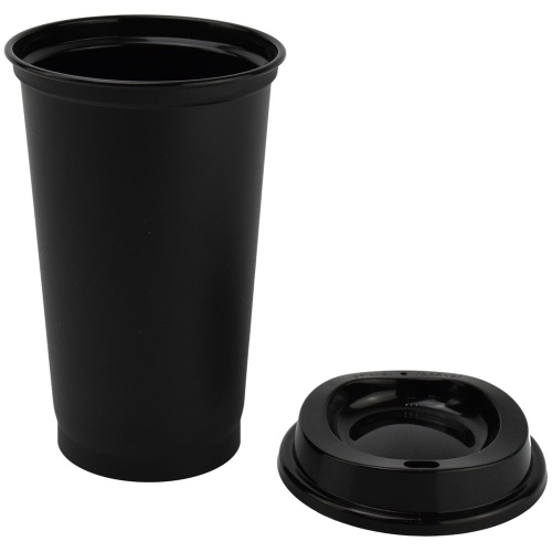 Стакан с крышкой Color Cap Black, черный фото 3
