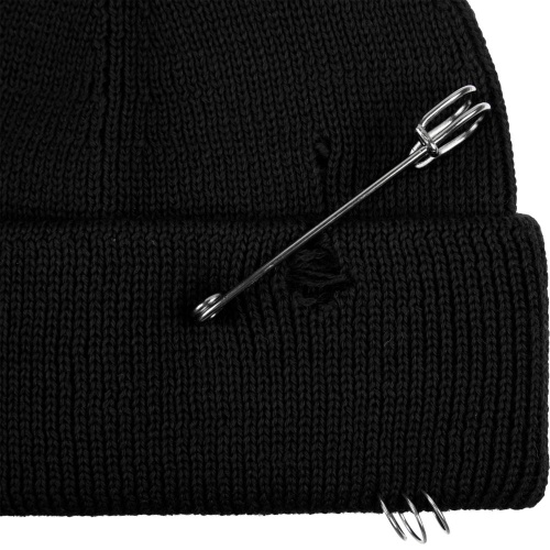 Шапка Pricker, черная фото 3