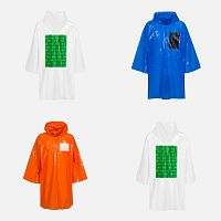 Дождевик-плащ CloudTime с печатью в один цвет на заказ