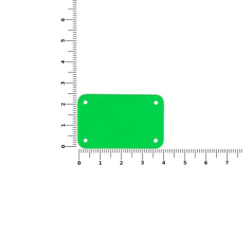 Лейбл из ПВХ Kreta, S, зеленый неон фото 2 Лейбл из ПВХ Kreta, S, зеленый неон фото 2