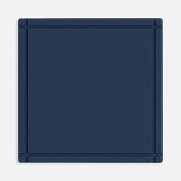 Лейбл из ПВХ Dzeta, L, темно-синий