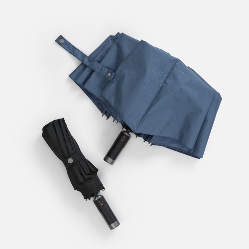 Зонт складной Regenfall, темно-синий фото 5