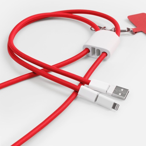 Кабель-ланьярд energyFlex Pro, красный фото 3 Кабель-ланьярд energyFlex Pro, красный фото 3