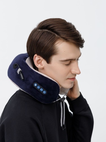 Дорожная подушка-массажер inRelax, синяя фото 7 Дорожная подушка-массажер inRelax, синяя фото 7