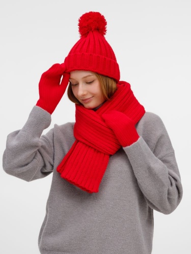 Шарф HappyGo, красный фото 3 Шарф HappyGo, красный фото 3