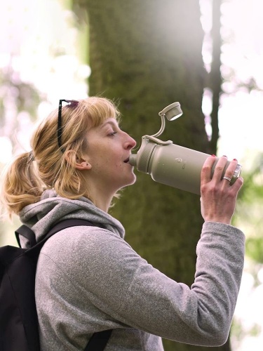 Термобутылка Fujisan XL 2.0, серая фото 5 Термобутылка Fujisan XL 2.0, серая фото 5