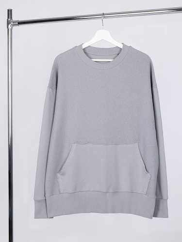 Свитшот оверсайз унисекс Vozduh, светло-серый фото 2