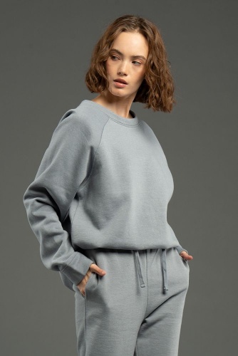 Свитшот унисекс S1, серый фото 2 Свитшот унисекс S1, серый фото 2