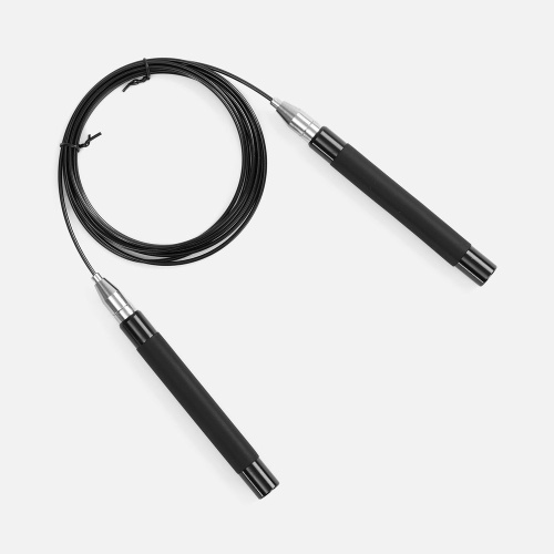 Скоростная скакалка Profi Comfi, черная фото 2