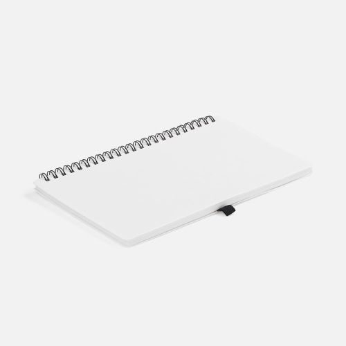 Блокнот на пружине Stone Line, белый фото 3 Блокнот на пружине Stone Line, белый фото 3
