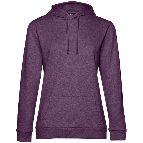 Толстовка с капюшоном женская Hoodie, фиолетовый меланж фото 2