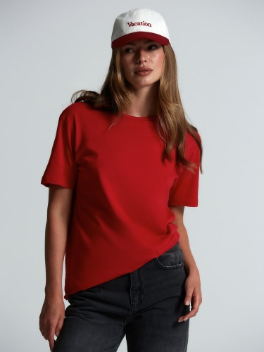 Футболка унисекс Streetwise, красная фото 4