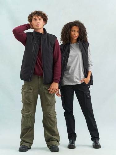 Жилет софтшелл унисекс Falcon BW, синий фото 8