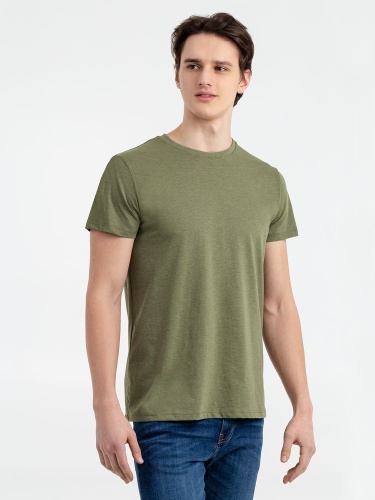 Футболка мужская Regent Fit 150, меланж хаки фото 3