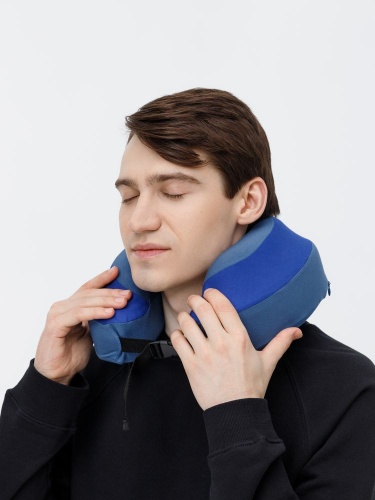 Дорожная подушка Piligrim, синяя фото 5 Дорожная подушка Piligrim, синяя фото 5