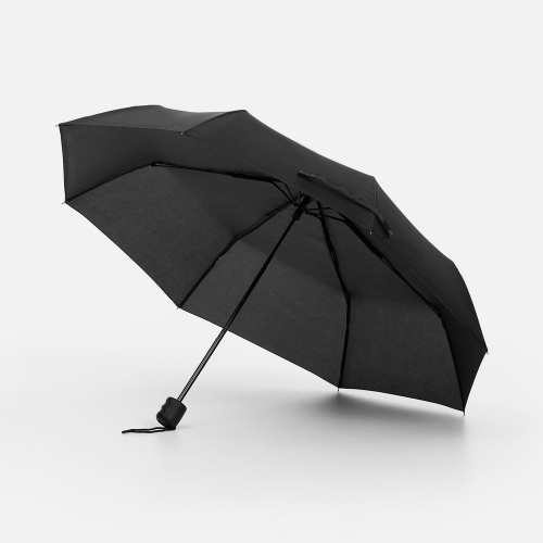 Зонт складной Basic, ver.2, черный фото 2