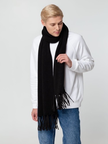 Шарф Flette, черный фото 3 Шарф Flette, черный фото 3