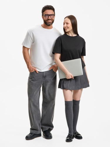 Футболка унисекс Durington, белая фото 5