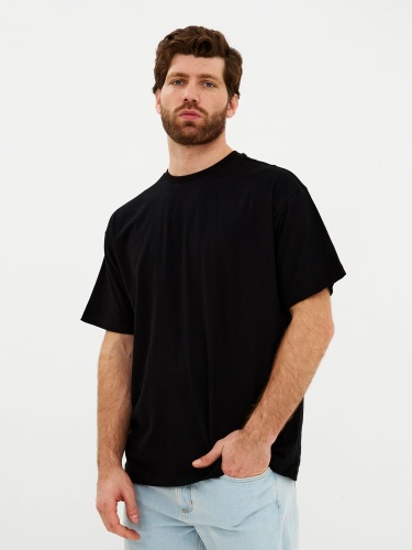 Футболка Oversize Premium, черная фото 2