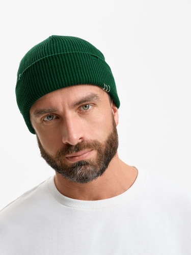 Шапка Ribelle, темно-зеленая (хвойная) фото 5 Шапка Ribelle, темно-зеленая (хвойная) фото 5