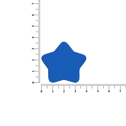 Наклейка тканевая Lunga Bial, M, синяя фото 2