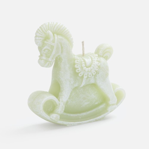 Свеча фигурная «Лошадка-качалка», светло-зеленая Свеча фигурная «Лошадка-качалка», светло-зеленая