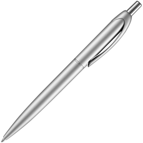 Ручка шариковая Bright Spark, серебристая фото 2 Ручка шариковая Bright Spark, серебристая фото 2