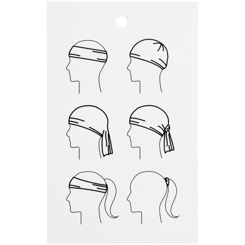 Многофункциональная бандана Dekko, зеленая фото 4 Многофункциональная бандана Dekko, зеленая фото 4