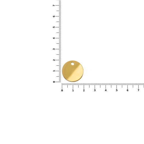 Шильдик металлический Alfa Sirkel, золотистый глянцевый фото 2