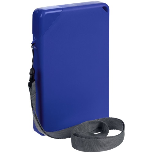 Плоская бутылка для воды Flacon, синяя Плоская бутылка для воды Flacon, синяя