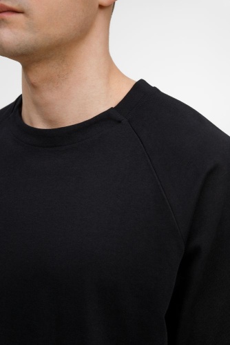 Футболка оверсайз унисекс Avenu, черная Футболка оверсайз унисекс Avenu, черная