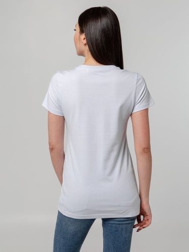 Футболка женская T-bolka Stretch Lady, белая фото 7
