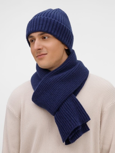 Шапка Laconi, синяя фото 4 Шапка Laconi, синяя фото 4