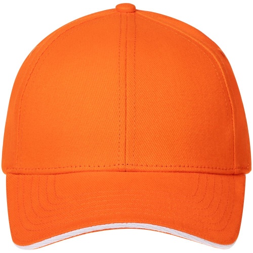 Бейсболка Spiker, оранжевая с белым фото 2