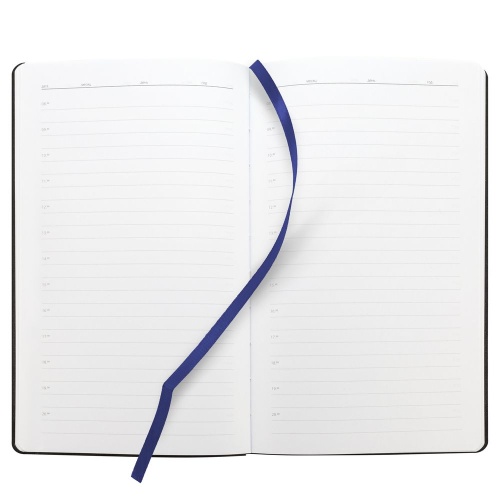 Ежедневник Knit, недатированный, темно-синий фото 4