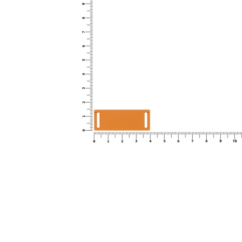 Лейбл из ПВХ Kova, оранжевый фото 2