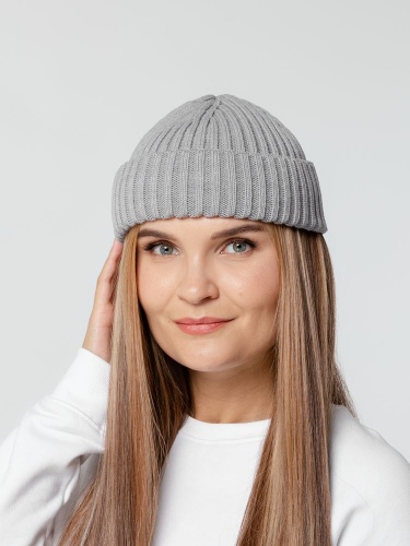 Шапка Hipsta, серебрито-серый меланж фото 3 Шапка Hipsta, серебрито-серый меланж фото 3