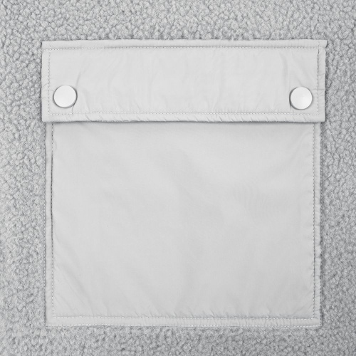 Куртка унисекс Oblako, светло-серая фото 3 Куртка унисекс Oblako, светло-серая фото 3